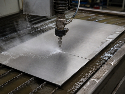 1,5mm Edelstahlblech (V2A) wird zugeschnitten